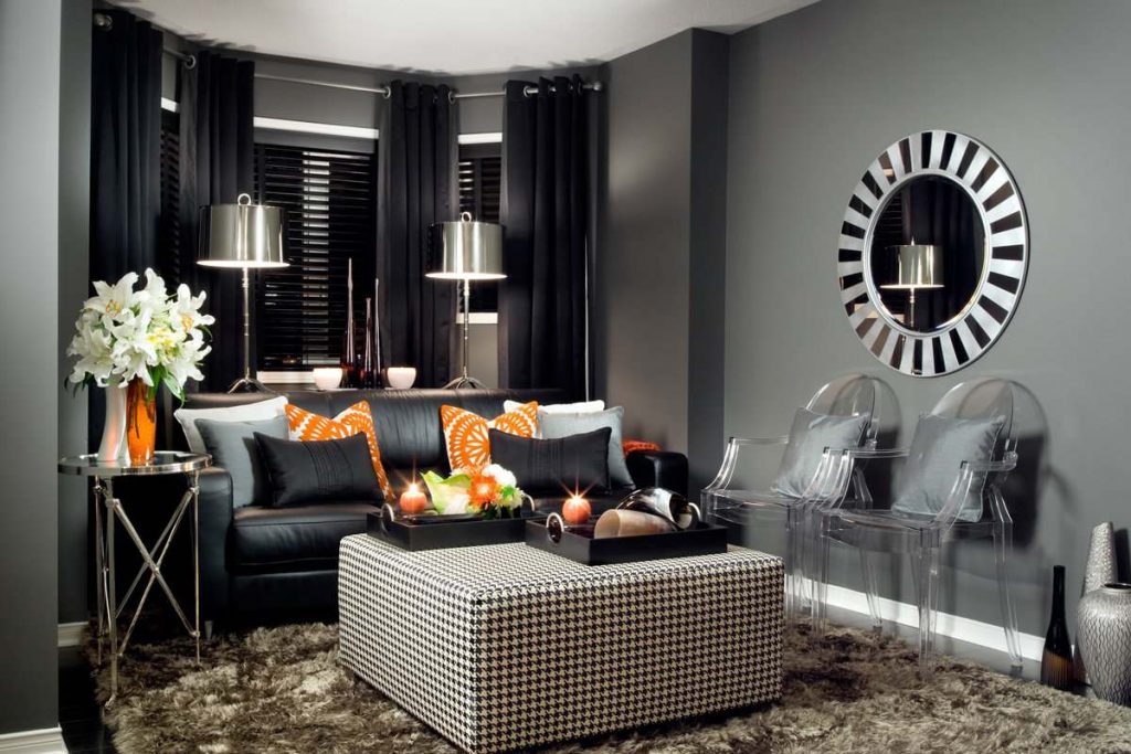 Черно-белый дизайн квартиры - нескучный интерьер (фото)