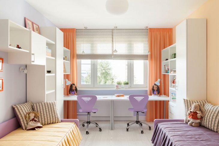 Дизайн детской комнаты для двух разнополых детей