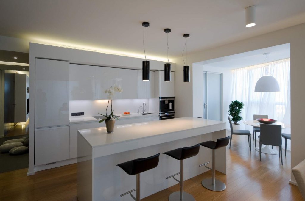 Дизайн квартиры в светлых тонах - в разных стилях (65 фото)