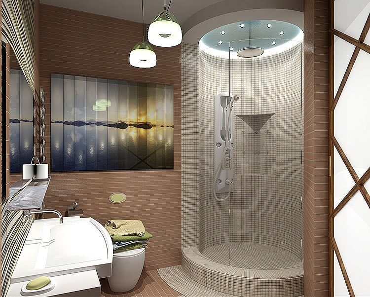 Дизайн-проект маленькой ванной