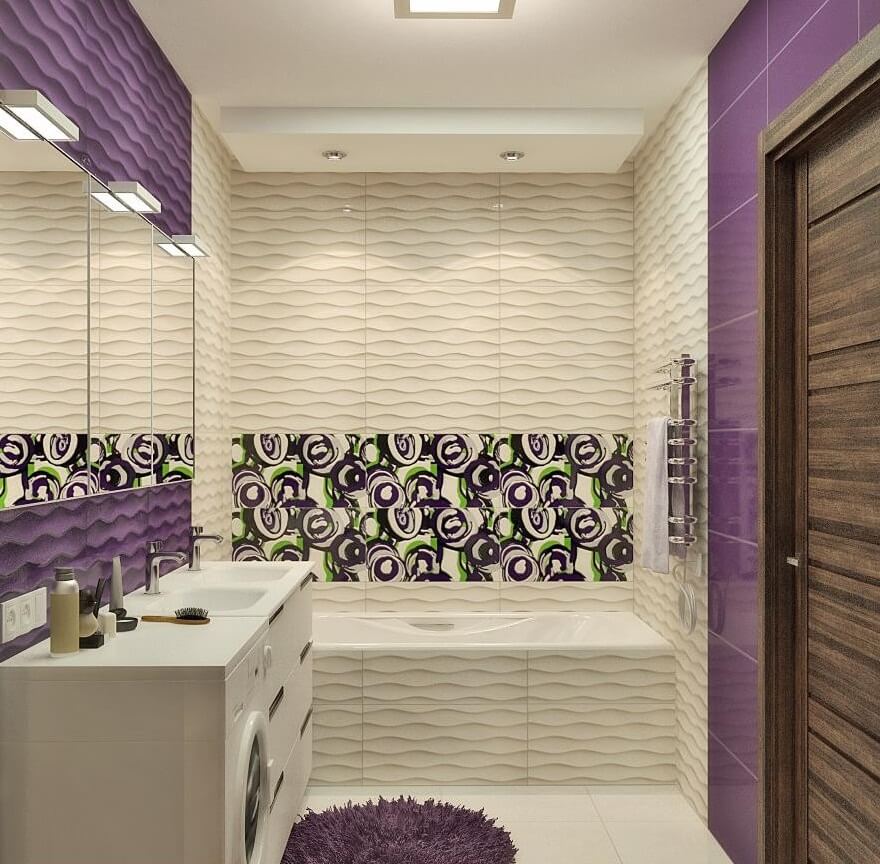 Дизайн-проект совмещенной ванной комнаты