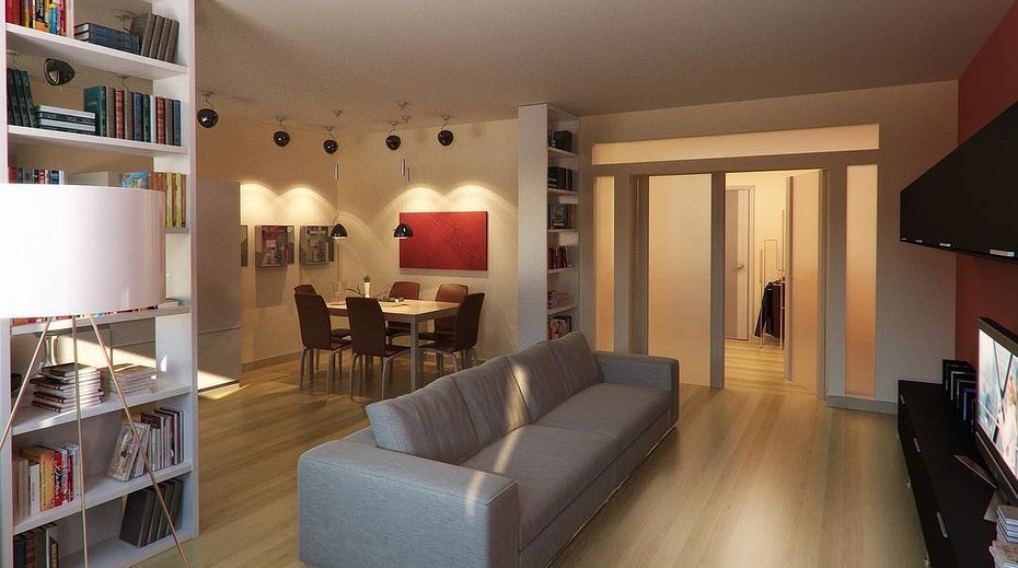 Дизайн проект трехкомнатной квартиры: 20 актуальных идей