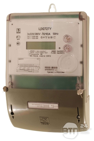 Электронные счетчики электроэнергии цэ2727: описание, технические характеристики и сфера использования
