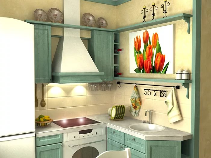 Интерьер маленькой кухни в хрущевке. 50 фото идей дизайна малогабаритной кухни
