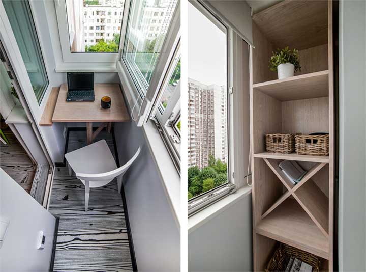 Кабинет на балконе: идея для организации пространства