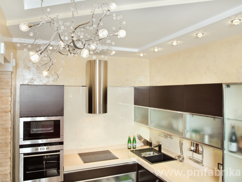 Как правильно на кухне организовать освещение: фото и грамотный потолочный свет в различных ее зонах