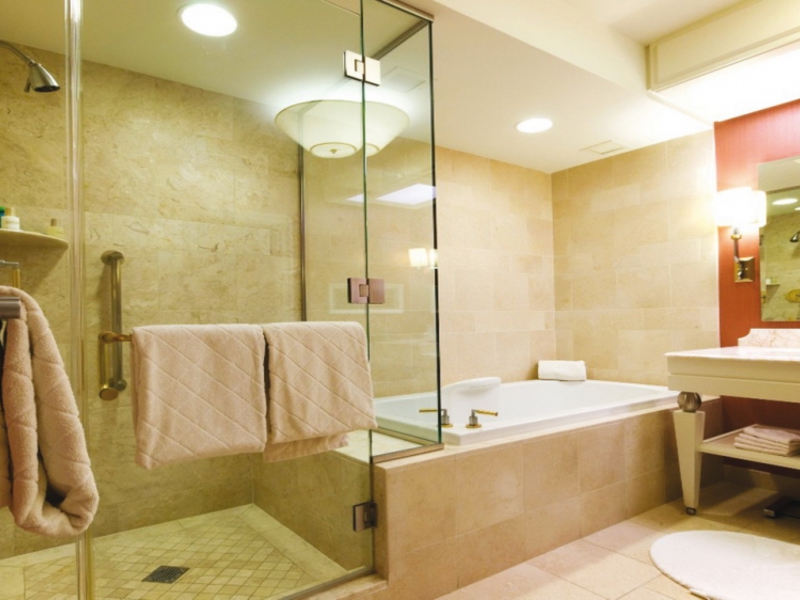 Освещение в ванной комнате: фото, особенности распределения освещения по зонам, подключение светильников