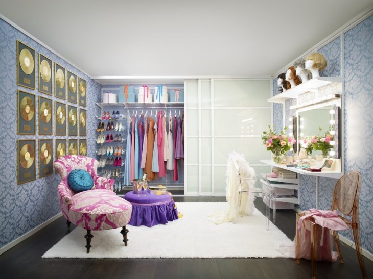 Практичная гардеробная комната - 30 фото дизайна гардеробной