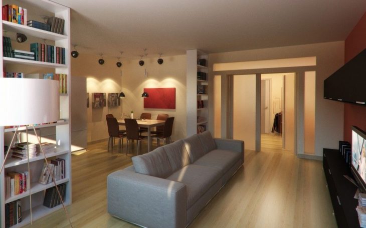Практичное зонирование гостиной комнаты 40 фото идей дизайна
