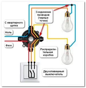 Схема подключения двухклавишного выключателя: как подключить розетку и подсоединить провода