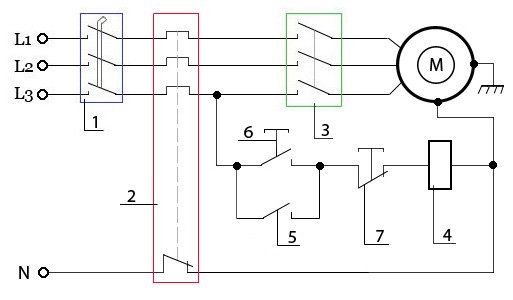 Схемы подключения трёхфазного электродвигателя