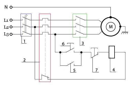 Схемы подключения трёхфазного электродвигателя