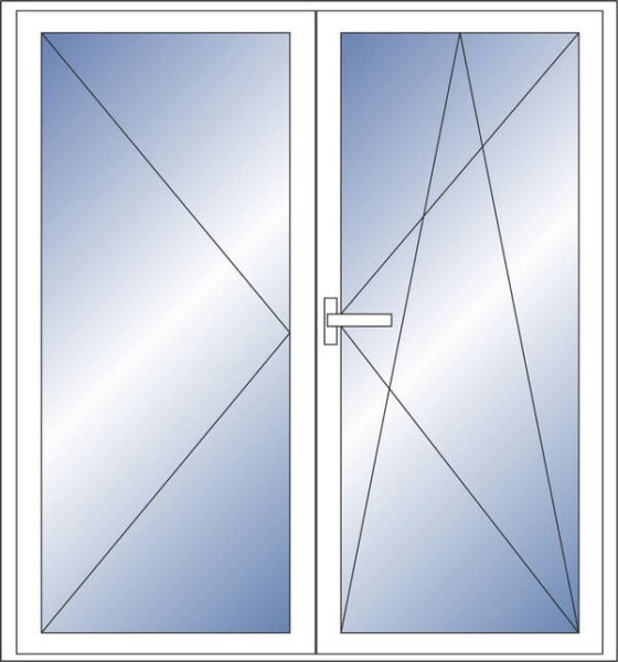 Двойные балконные двери – варианты конструкций