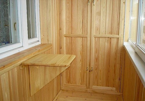 Отделка балкона деревянной вагонкой: практично и благородно