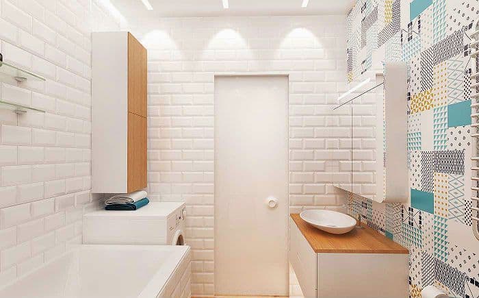 Плитка кабанчик в дизайне ванной комнаты