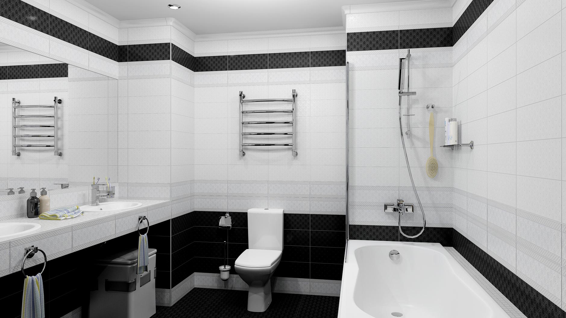 Плитка Kerama Marazzi для ванной: особенности, варианты применения в интерьере