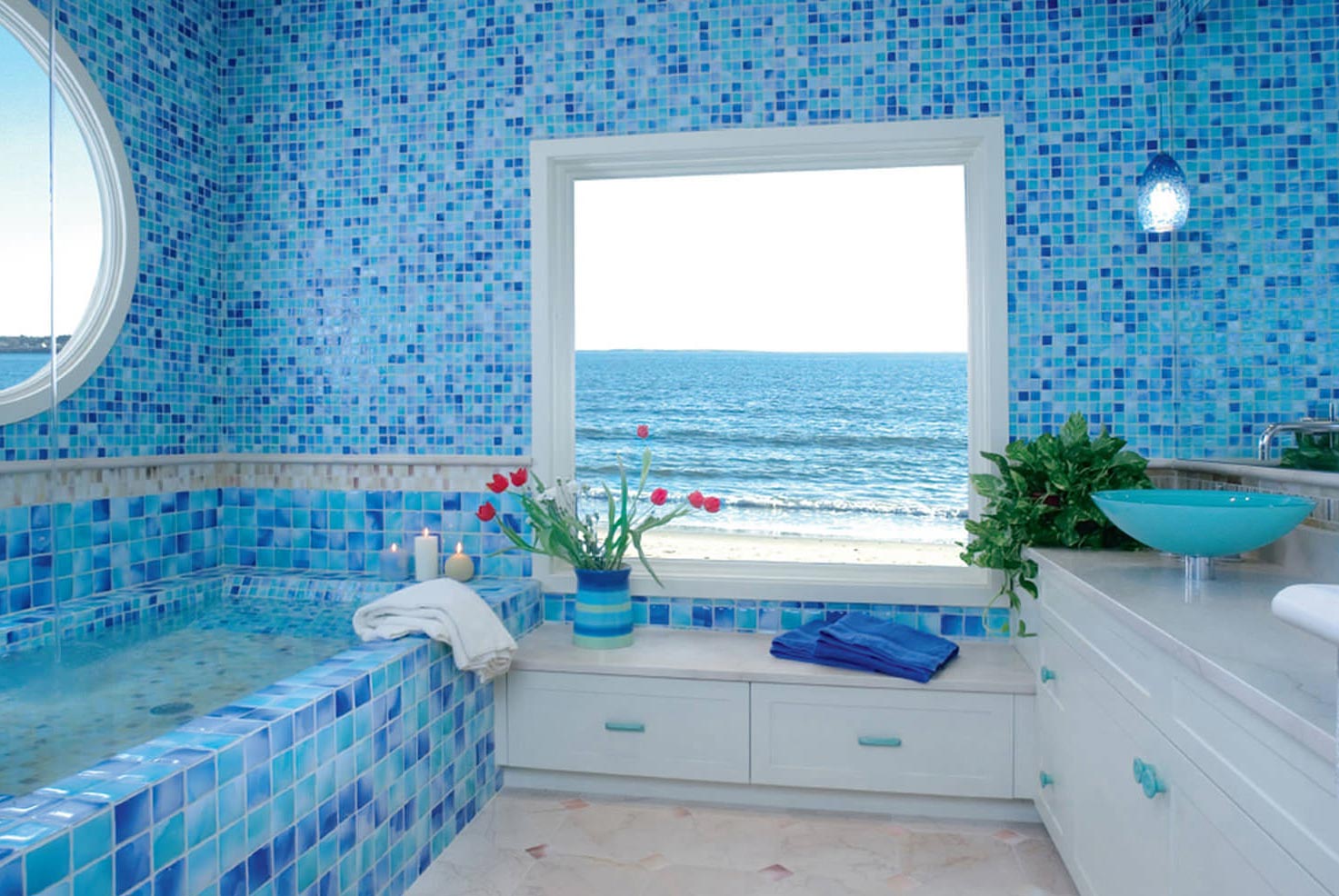 Плитка мозаика для ванной: особенности выбора