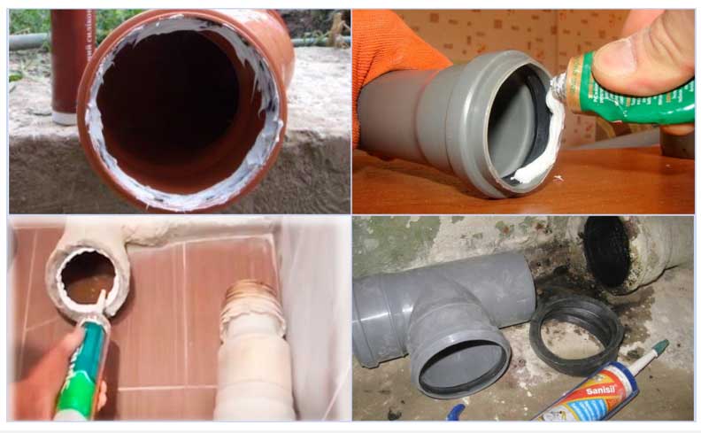 Герметик на трубы канализации и водоснабжения: основные виды и технологии