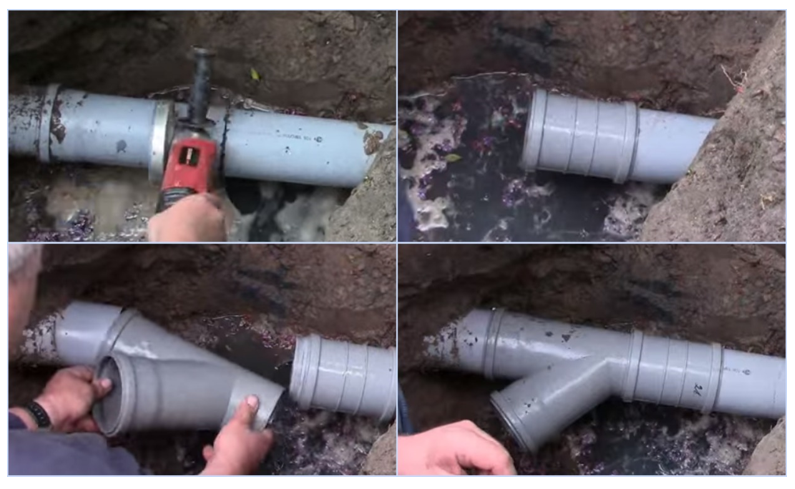 Как можно врезаться в канализационную трубу 110 мм, доступные способы