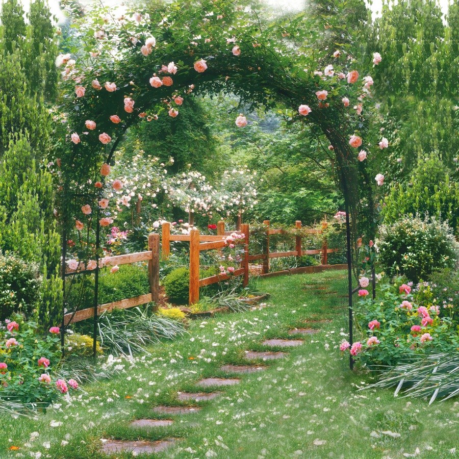 Садовая арка — советы и инструкции по постройке своими руками (120 фото-идей)