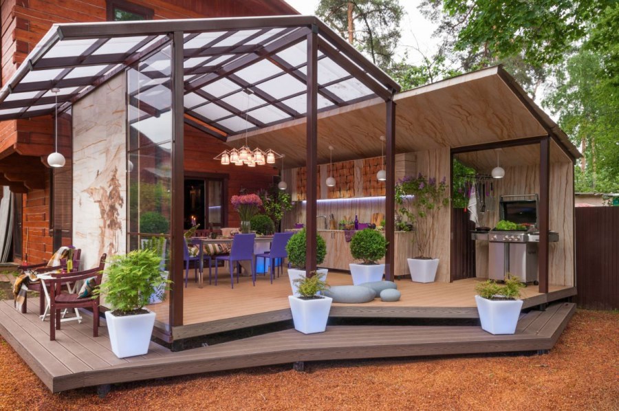 Дизайн двора частного дома: 130 фото уютных и красивых вариантов оформления