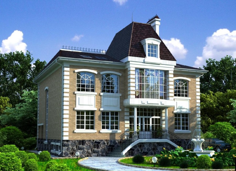 Дом из кирпича — лучшие типовые дизайн-проекты. 150 фото современных вариантов кирпичных домов