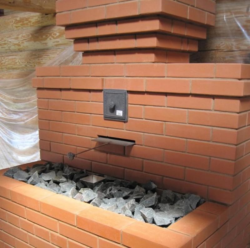 Кирпичные банные печи каменки – источник тепла и красивое дизайнерское решение