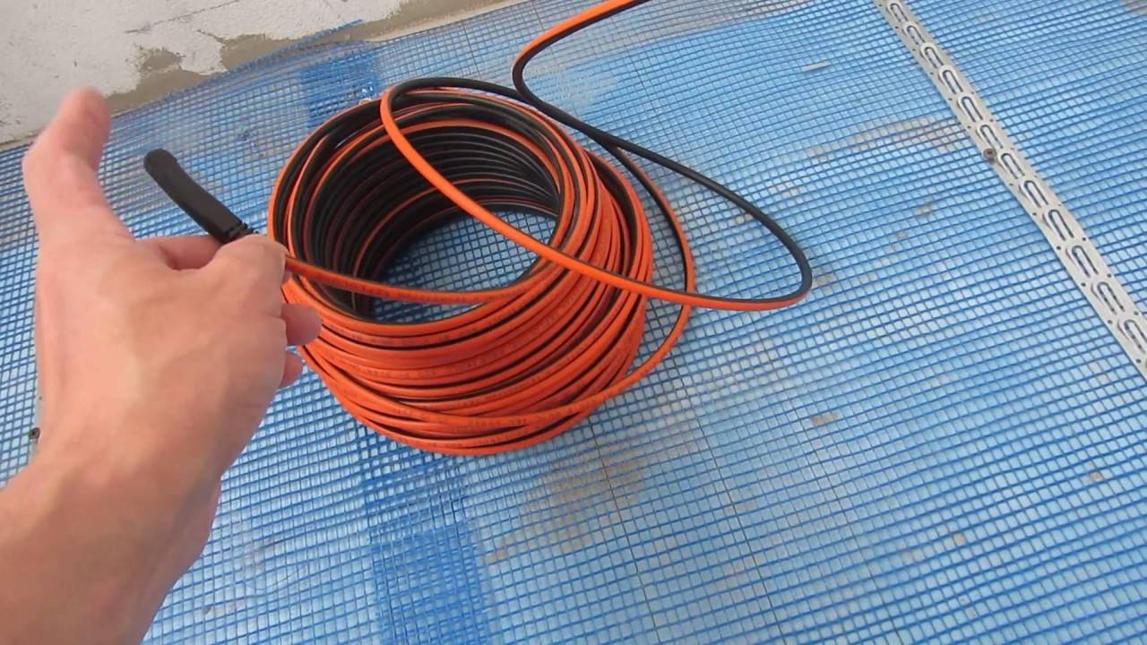Как выбрать нагревательный кабель для теплого пола, особенности монтажа под плитку, детальное фото +видео