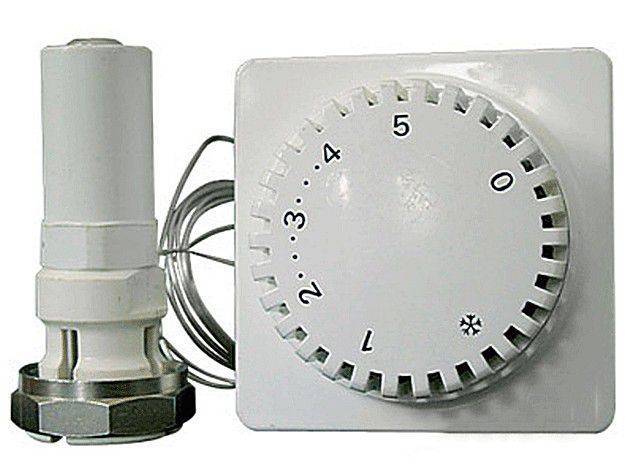 Терморегулятор для радиатора отопления ручной, механический, с выносным датчиком, электронный