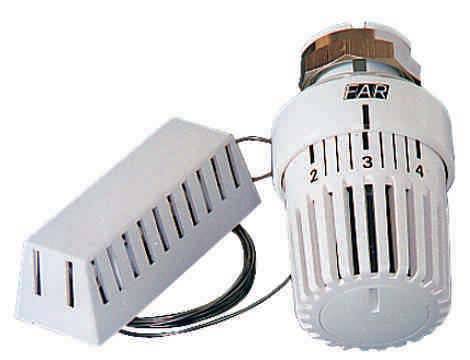 Терморегулятор для радиатора отопления ручной, механический, с выносным датчиком, электронный