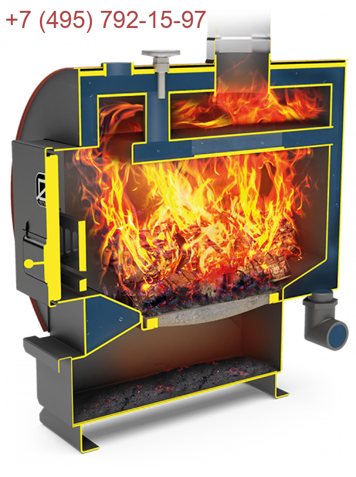 Котлы на твердом топливе длительного горения с водяным контуром для отопления дома