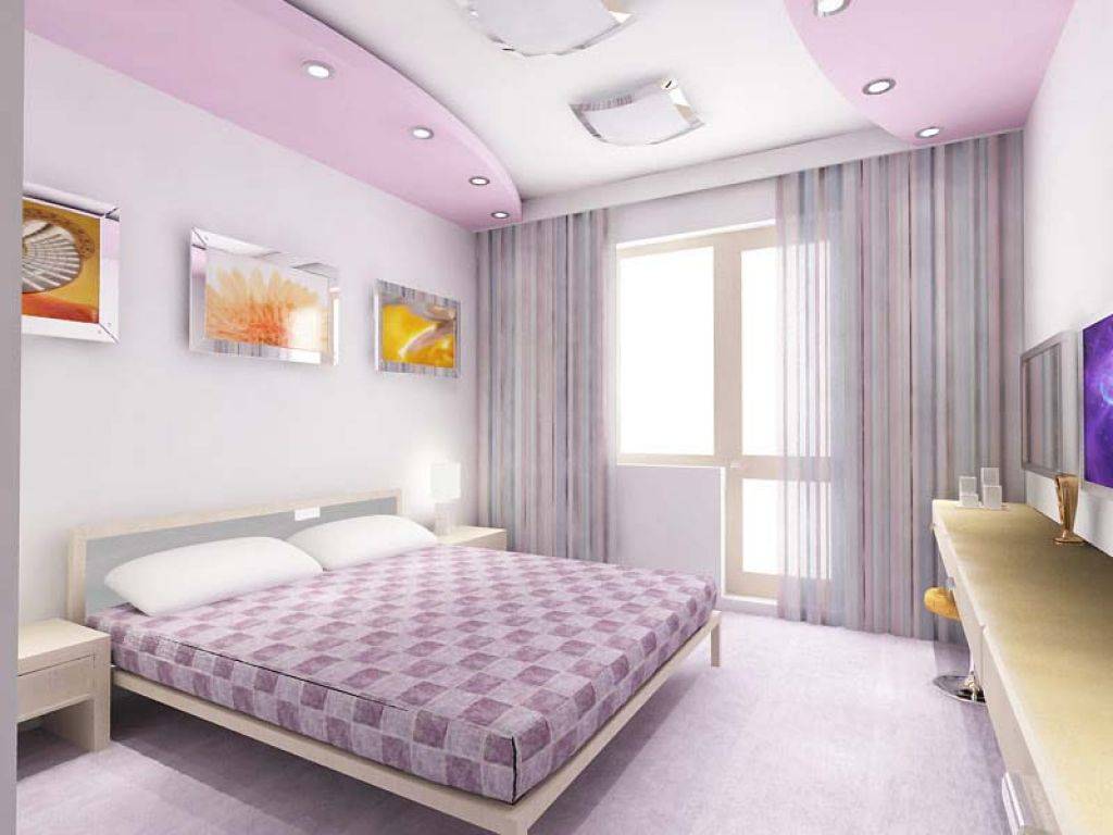 Потолок в спальне из гипсокартона: особенности подбора конструкции.