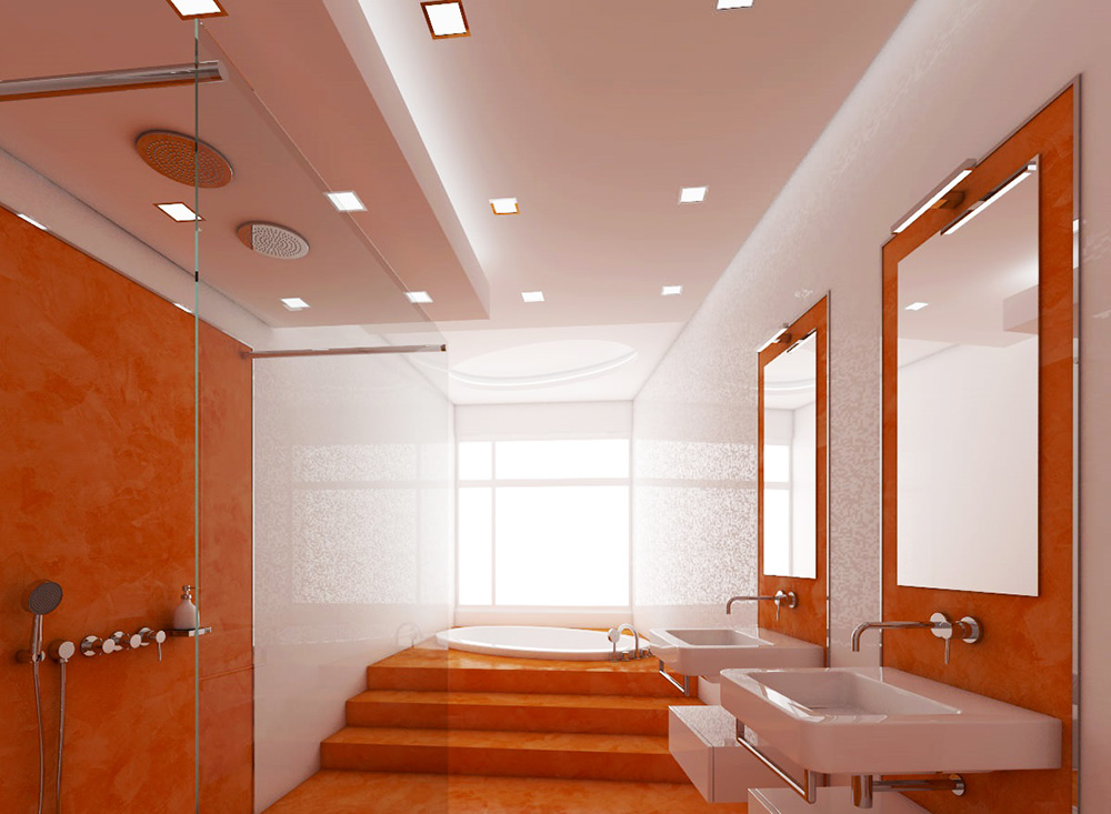 Подвесной потолок в ванной комнате - лучшие модели.