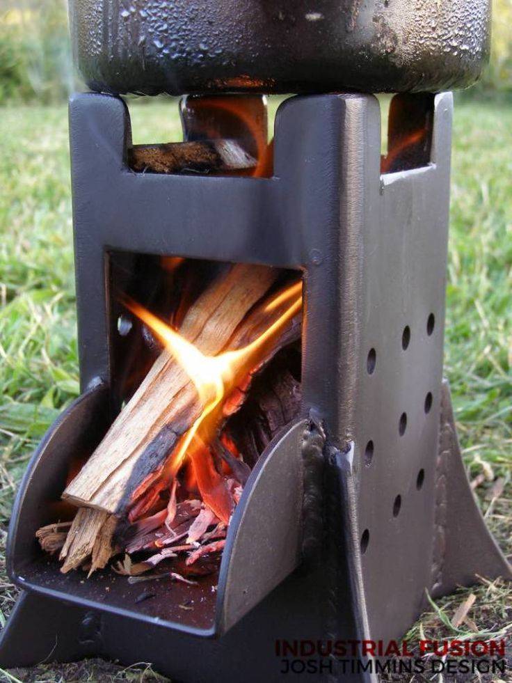 Походная печь: туристическая печка своими руками, мини печь на дровах для похода на природу из металла