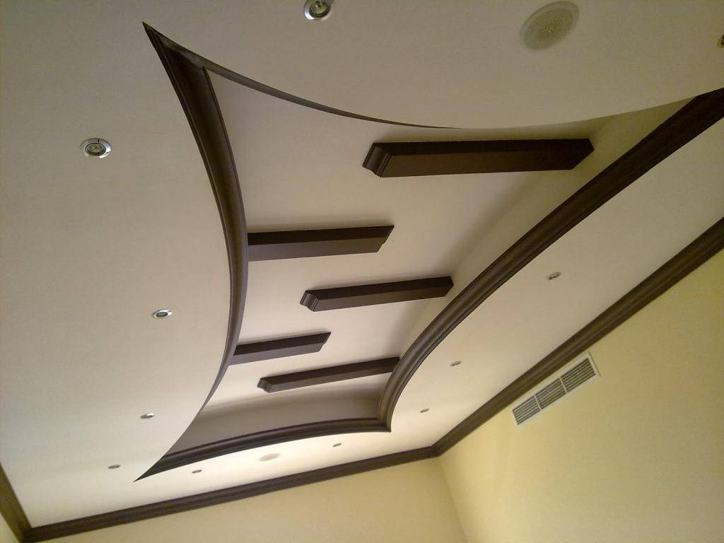 Красивые потолки из гипсокартона: виды современных конструкций.