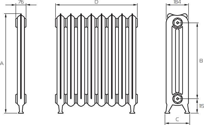 Чугунные радиаторы отопления: современные, советские батареи, характеристики, производство отечественных отопительных приборов