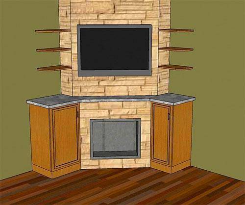 Как установить электрический камин в квартире, характеристика угловых конструкций, смотрите фотографии и видео