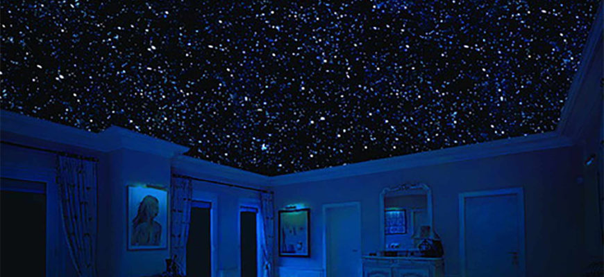 Потолок звездное небо - 6 вариантов воплощения мечты.