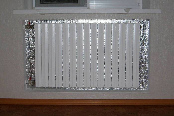 Теплоотражающий экран за радиатором-преимущества, установка